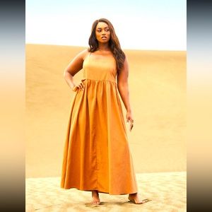 REBDOLLS Allegra Linen Maxi Dress